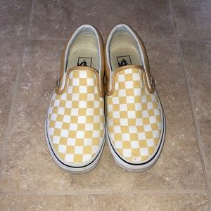 yellow checkered vans